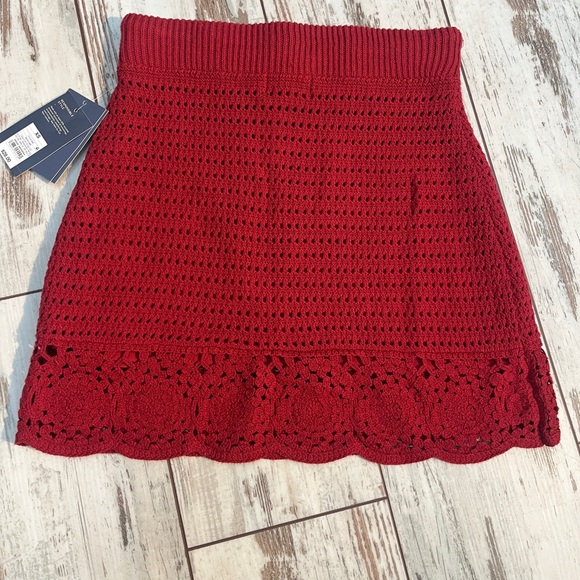 Universal Thread Crochet Mini Skirt Openwork Scalloped Hem XS NWT Lined - Picture 13 of 13